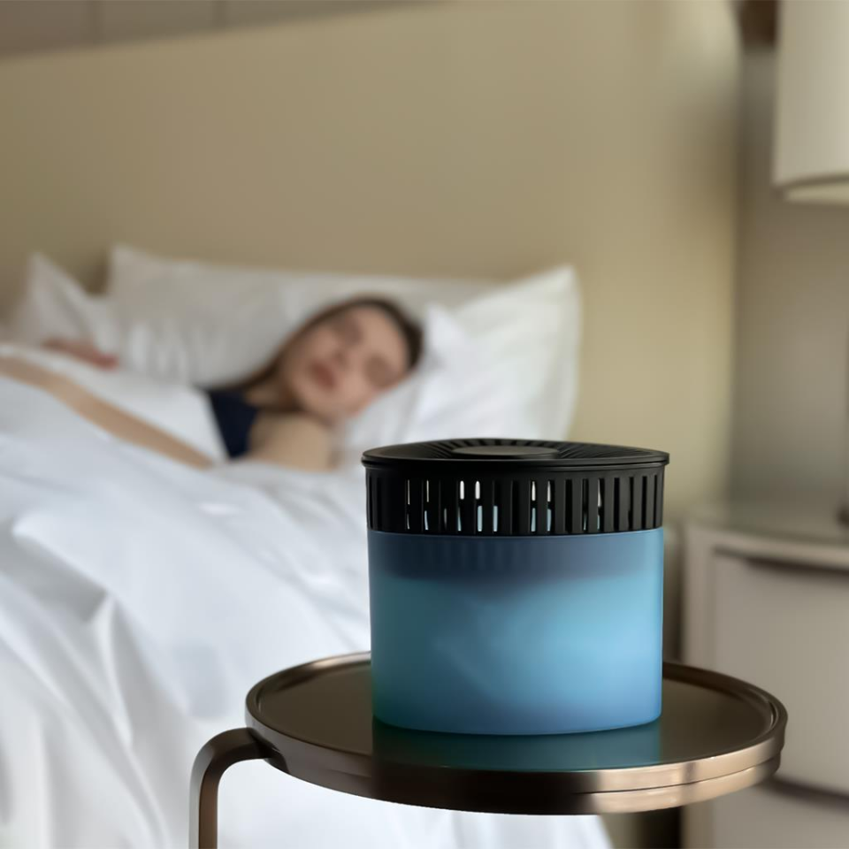 Mavi, Şeftali Üçgen - Nem Alıcı Aparat + Rutubet Giderici Tablet (500 Gram)