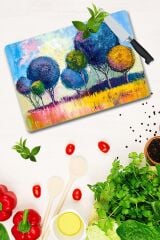 30x40 cm Cam Kesme Tahtası 1980 Desenli