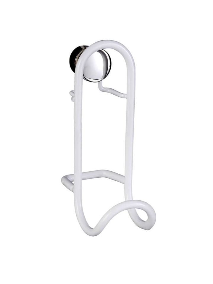 2'li Duvar Havlu Askısı - Beyaz Kaplama