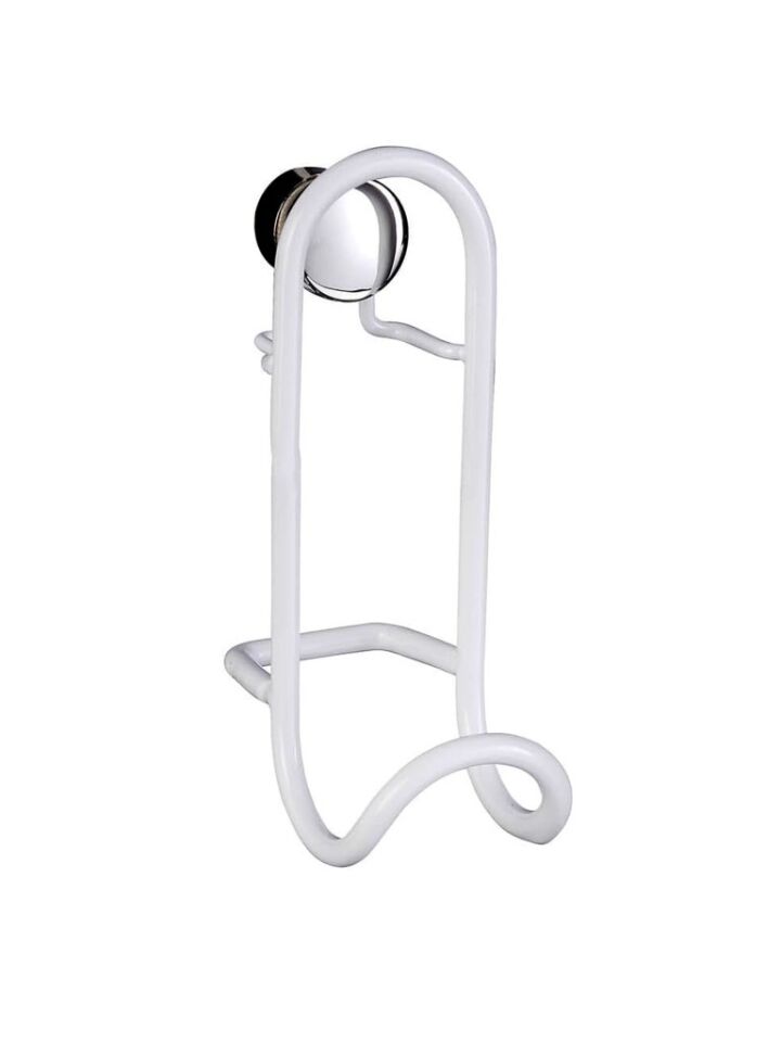 2'li Duvar Havlu Askısı - Beyaz Kaplama