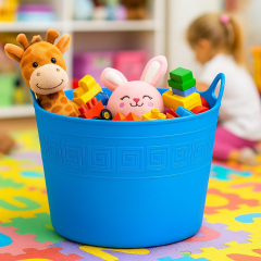 Kurban Kovası , Kirli Ve Oyuncak Sepeti Esneyebilen Özellik 42 Lt  (Mavi)