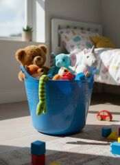 Kurban Kovası , Kirli Ve Oyuncak Sepeti Esneyebilen Özellik 42 Lt  (Mavi)