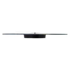 Modern Dekoratif Sessiz Akar Duvar Saati - Temperli Cam 37 cm HS001