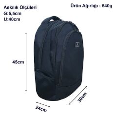 Üç Bölmeli Okul ve  Sırt Çantası