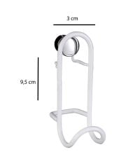 2'li Duvar Havlu Askısı - Beyaz Kaplama