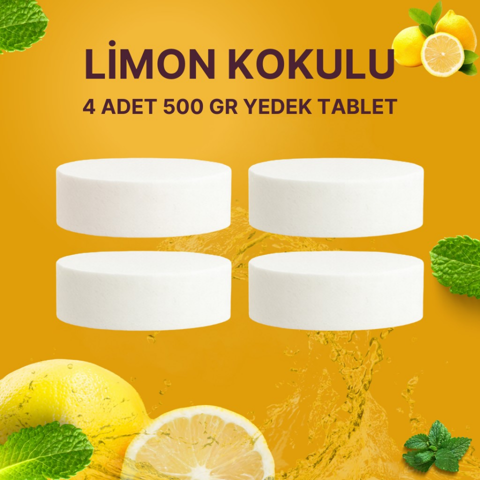 2 Adet 2x500Gr - LİMON - Nem Alıcı Rutubet Giderici Yedek Tablet