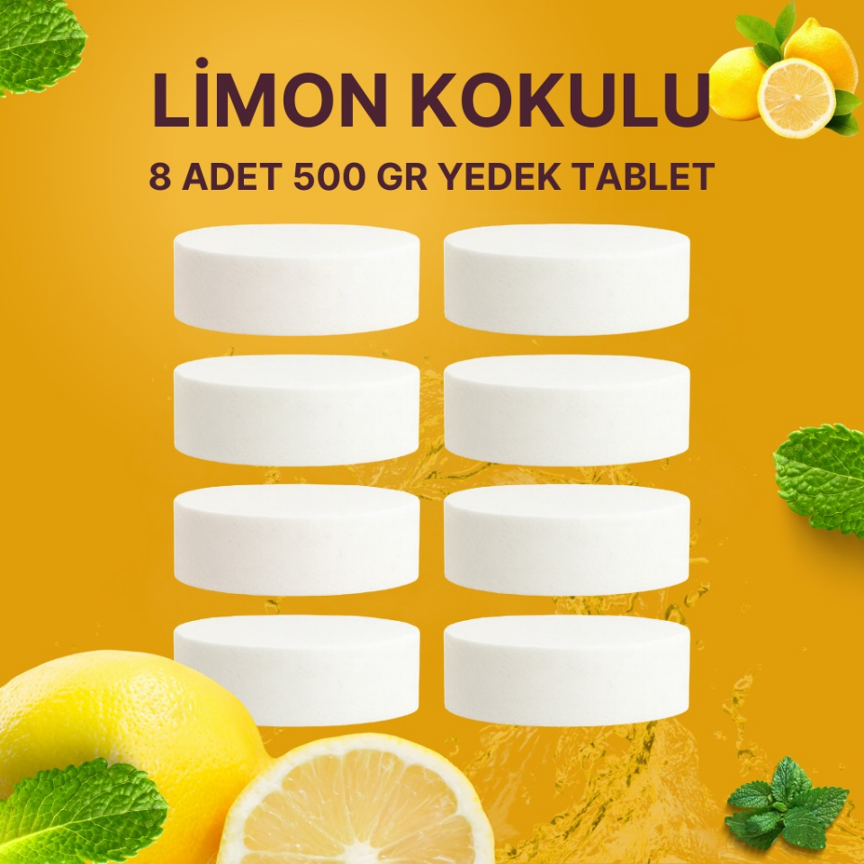 4 Adet 2x500Gr - LİMON - Nem Alıcı Rutubet Giderici Yedek Tablet