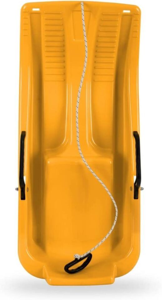 Sarı, Frenli Kar Kızağı - Plastik Kızak