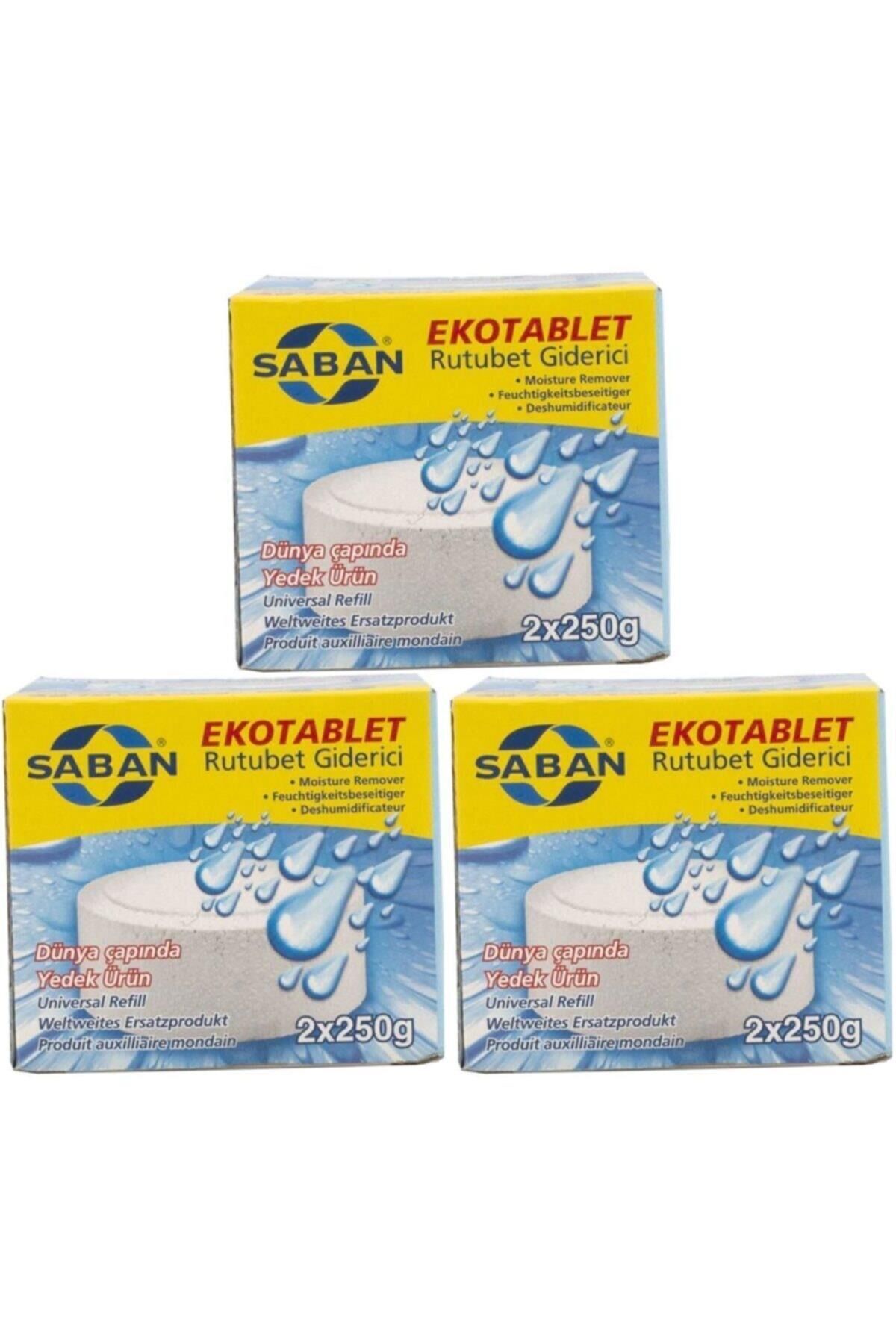 3 Adet 2x250 gr Nem Alıcı Rutubet Giderici Yedek Tablet Natural