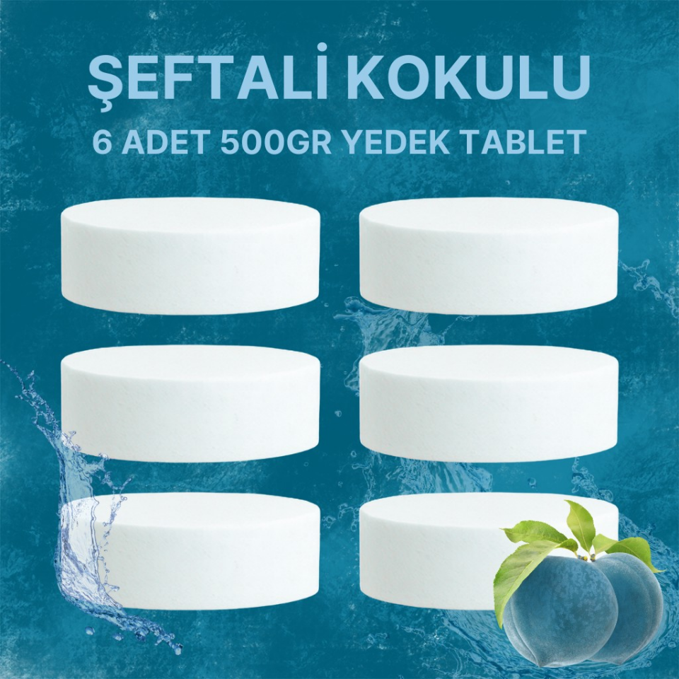 3 Adet 2x500Gr - ŞEFTALİ - Nem Alıcı Rutubet Giderici Yedek Tablet