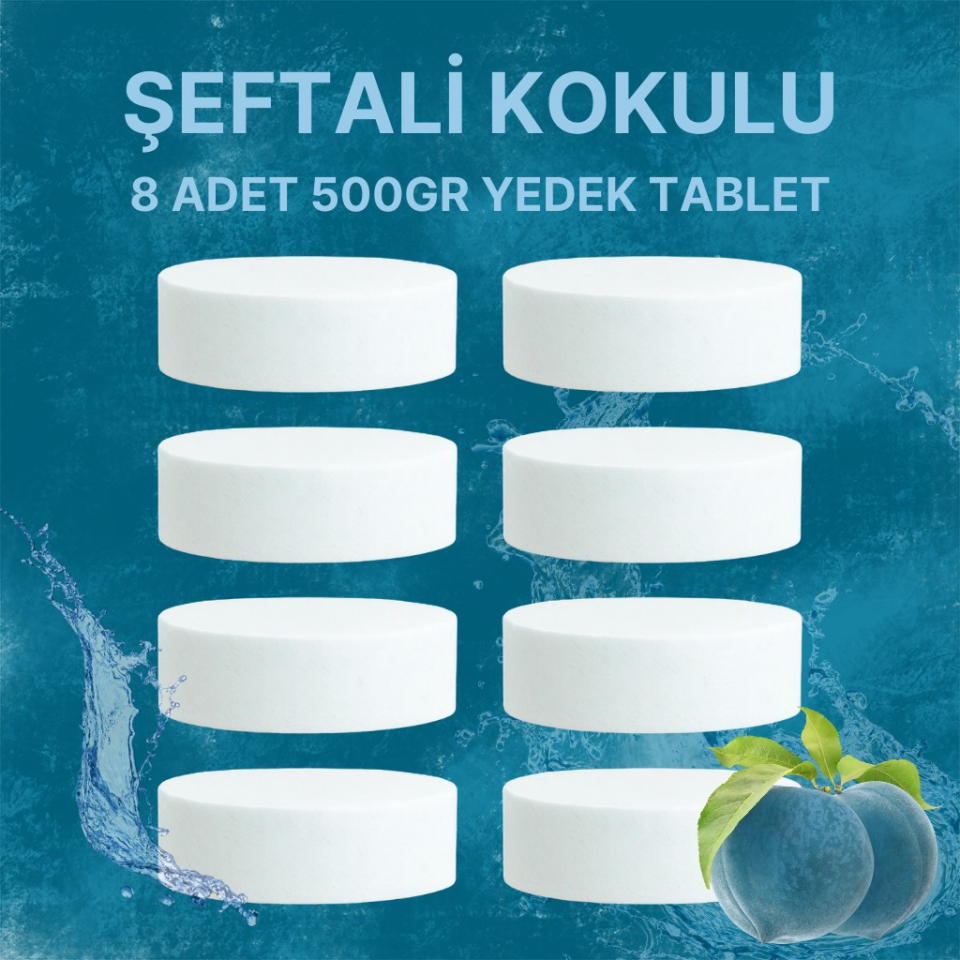4 Adet 2x500Gr - ŞEFTALİ - Nem Alıcı Rutubet Giderici Yedek Tablet