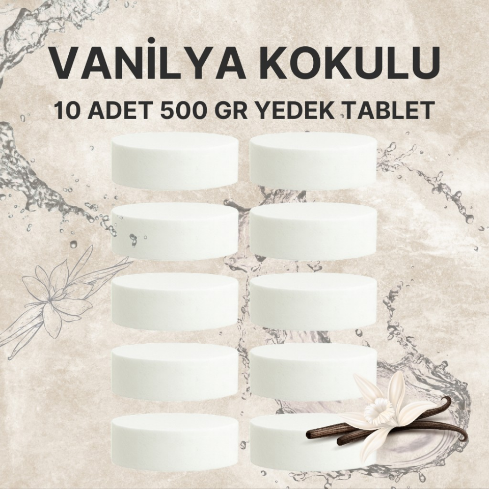 5 Adet 2x500Gr - VANİLYA - Nem Alıcı Rutubet Giderici Yedek Tablet