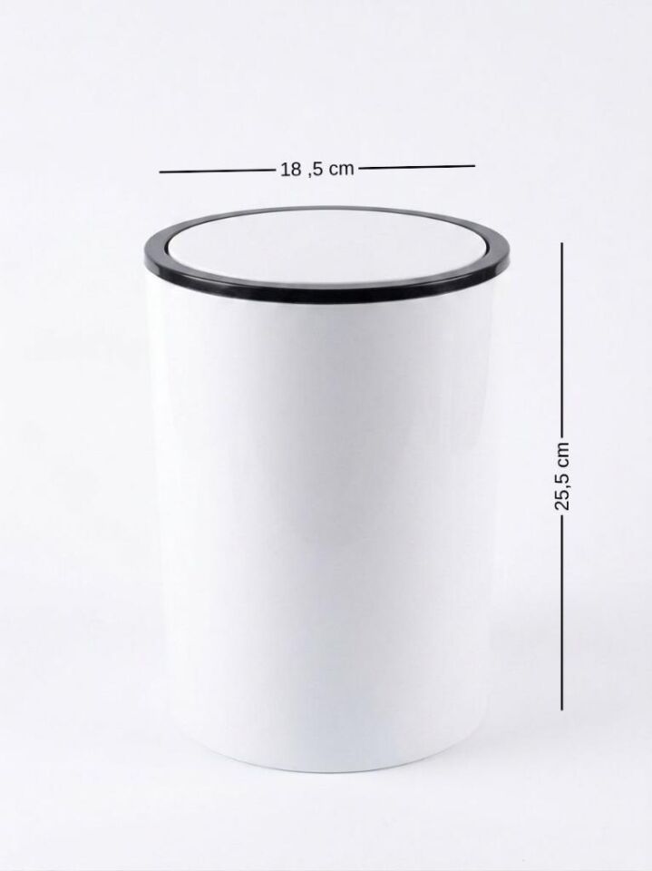 Kırık Beyaz, Çöp Kovası 5 Litre - İnca Model