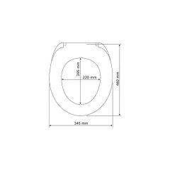 Yavaş Kapanan Beyaz Klozet Kapağı