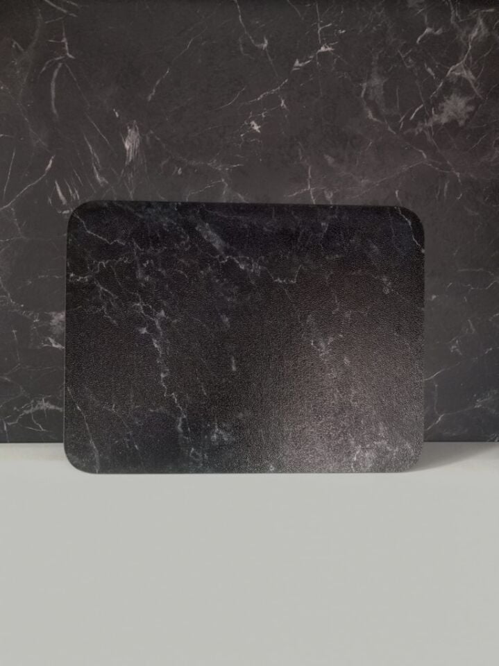 30x40cm - Buzlu Cam, Siyah Mermer, Kesme Tahtası - Sunumluk