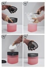 500 gr Nem Alıcılı Ve Rutubet Giderici  Aparat Üçgen  Kırmızı Meyveler (Tablet Dahil)