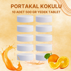 5 Adet 2x500 gr Nem Alıcı Rutubet Ve Küf Önleyici Yedek Tablet Portakal