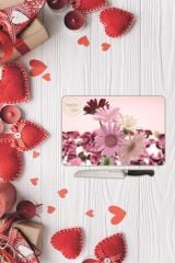 Sevgililer Günü Sevgiliye Özel Yazılı Cam Kesme Tahtası |Sv8| 20 Cm X 30 Cm