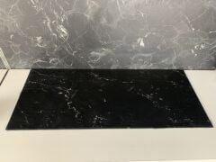 30x70cm Siyah Mermer , Cam Kesme Tahtası - Sunumluk