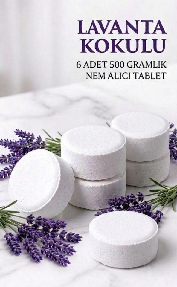 3 Adet 2x500Gr - LAVANTA - Nem Alıcı Rutubet Giderici Yedek Tablet