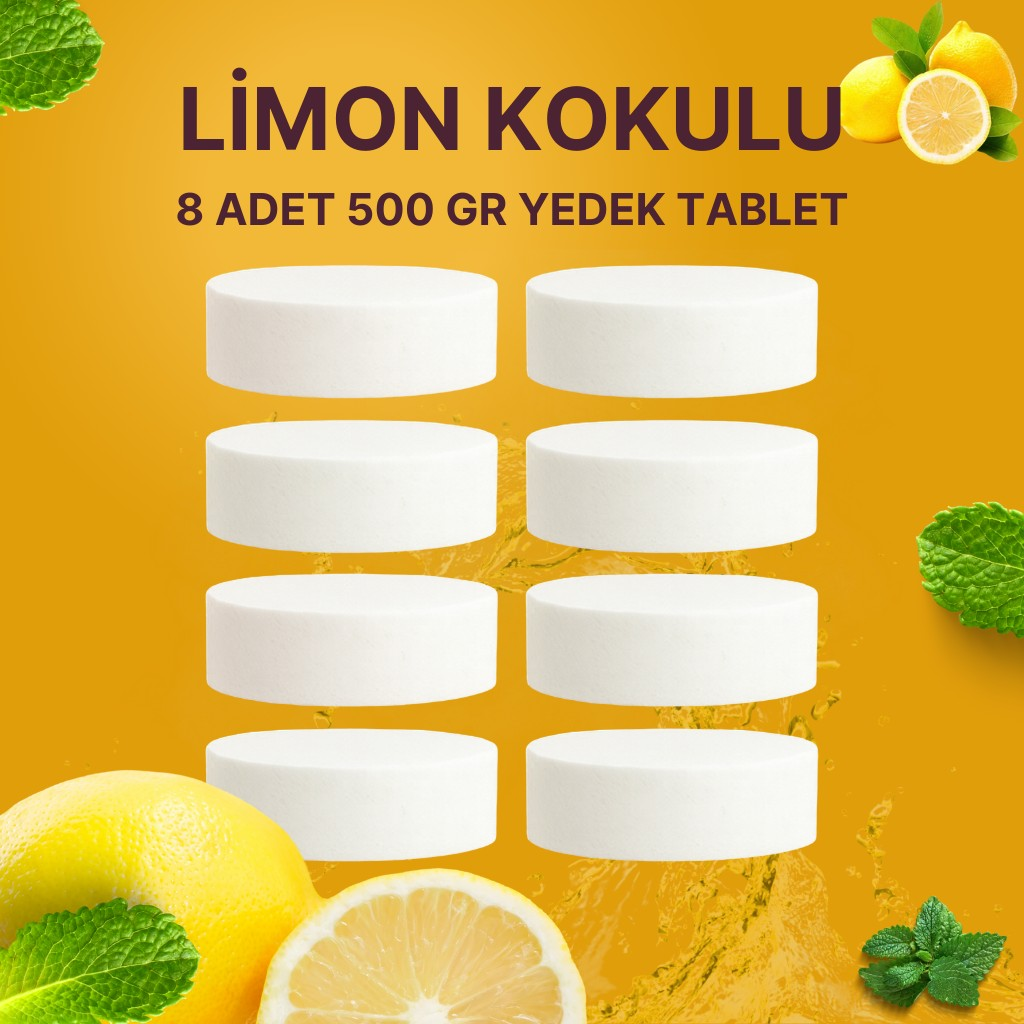 4 Adet 2x500 gr Nem Alıcı Rutubet Ve Küf Önleyici Yedek Tablet Limon
