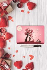 Sevgililer Günü Sevgiliye Özel Yazılı Cam Kesme Tahtası |Sv1| 30 Cm X 40 Cm
