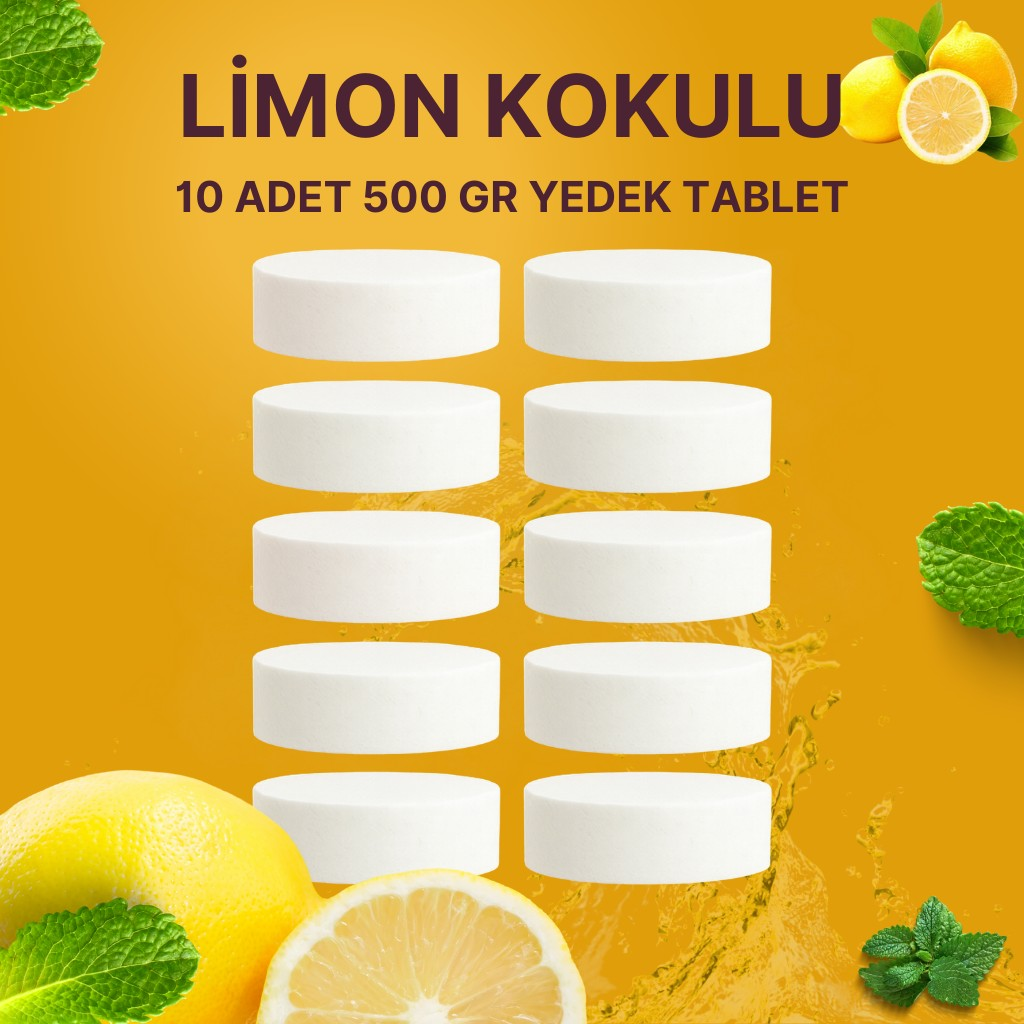 4 Adet 2x500 gr Nem Alıcı Rutubet Ve Küf Önleyici Yedek Tablet Limon