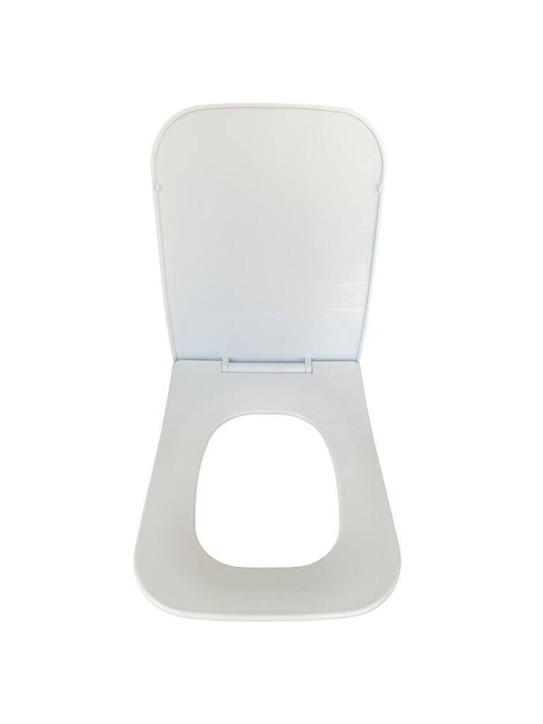 Plastik Kare Soft Klozet Kapağı  K2 – Dayanıklı, Hijyenik, Kolay Montajlı,  (44x36 cm)