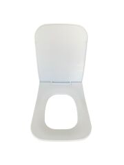 Plastik Kare Soft Klozet Kapağı  K2 – Dayanıklı, Hijyenik, Kolay Montajlı,  (44x36 cm)