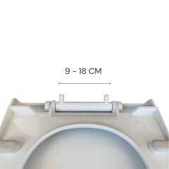 Plastik Akdeniz Soft Klozet Kapağı – Dayanıklı, Hijyenik, Kolay Montajlı, Standart Ölçü (44x35 cm)