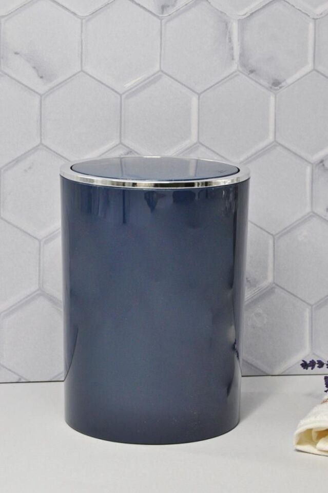 Lacivert, Çöp Kovası 5 Litre - İnca Model