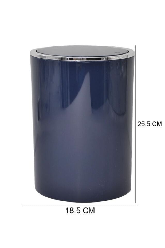Lacivert, Çöp Kovası 5 Litre - İnca Model