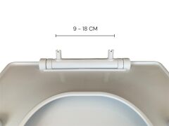 Plastik Oval Soft Klozet Kapağı – Dayanıklı, Hijyenik, Kolay Montajlı, Standart Ölçü (44x35 cm)