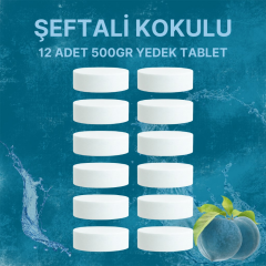 6 Adet 2x500 gr Nem Alıcı Rutubet Ve Küf Önleyici Yedek Tablet Şeftali