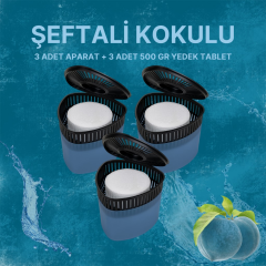3 Adet 500 gr Nem Alıcılı Ve Rutubet Giderici Aparat Üçgen Şeftali  (TABLET DAHİL)