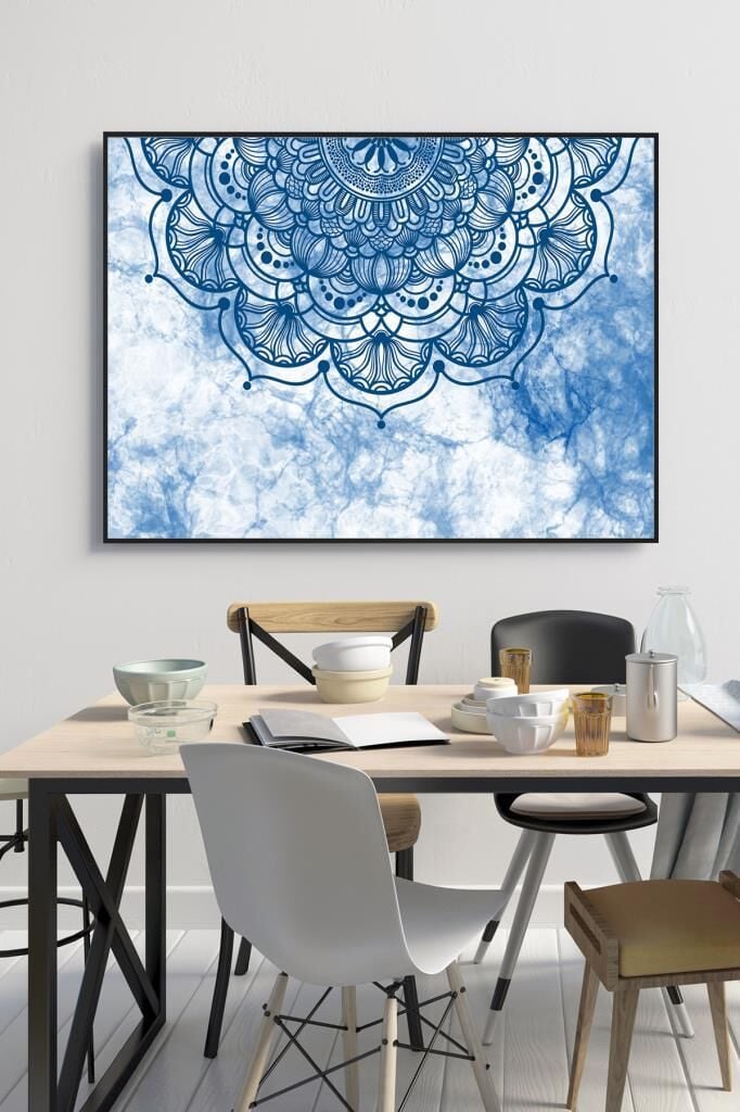 60 x 70 cm Model 2007 Desenli Cam Tablo 4mm Temperli Camdır