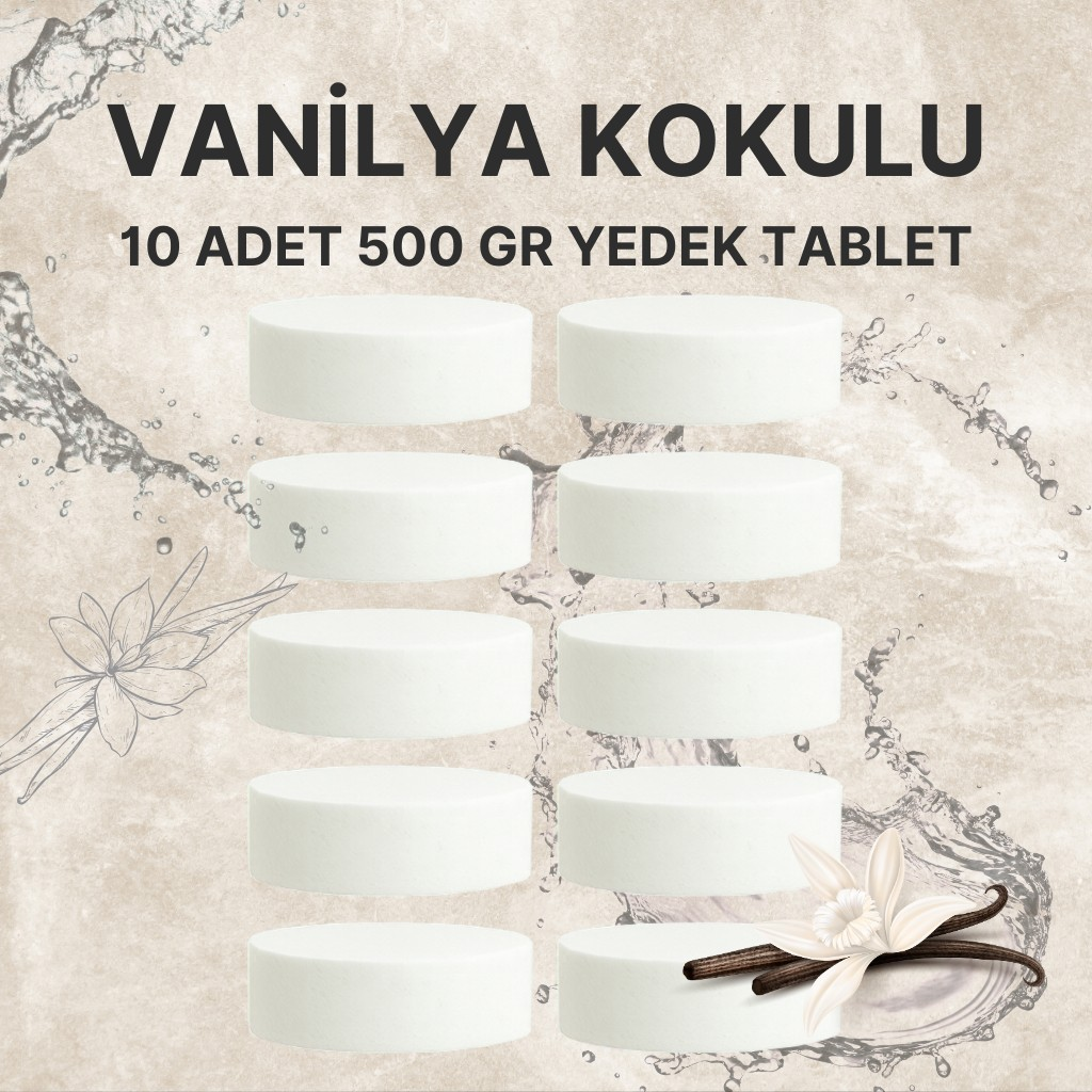 5 Adet 2x500 gr Nem Alıcı Rutubet Ve Küf Önleyici Yedek Tablet Vanilya