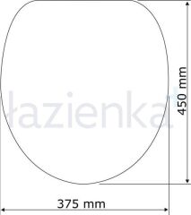 WENKO Kalp Desenli  Duroplast Klozet Kapağı