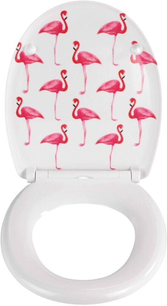 Wenko Premium otomatik eğimli klozet kapağı flamingo, çok renkli