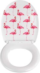 Wenko Premium otomatik eğimli klozet kapağı flamingo, çok renkli