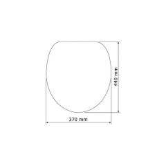 WENKO Kos Premium Klozet kapağı, kırılmaz