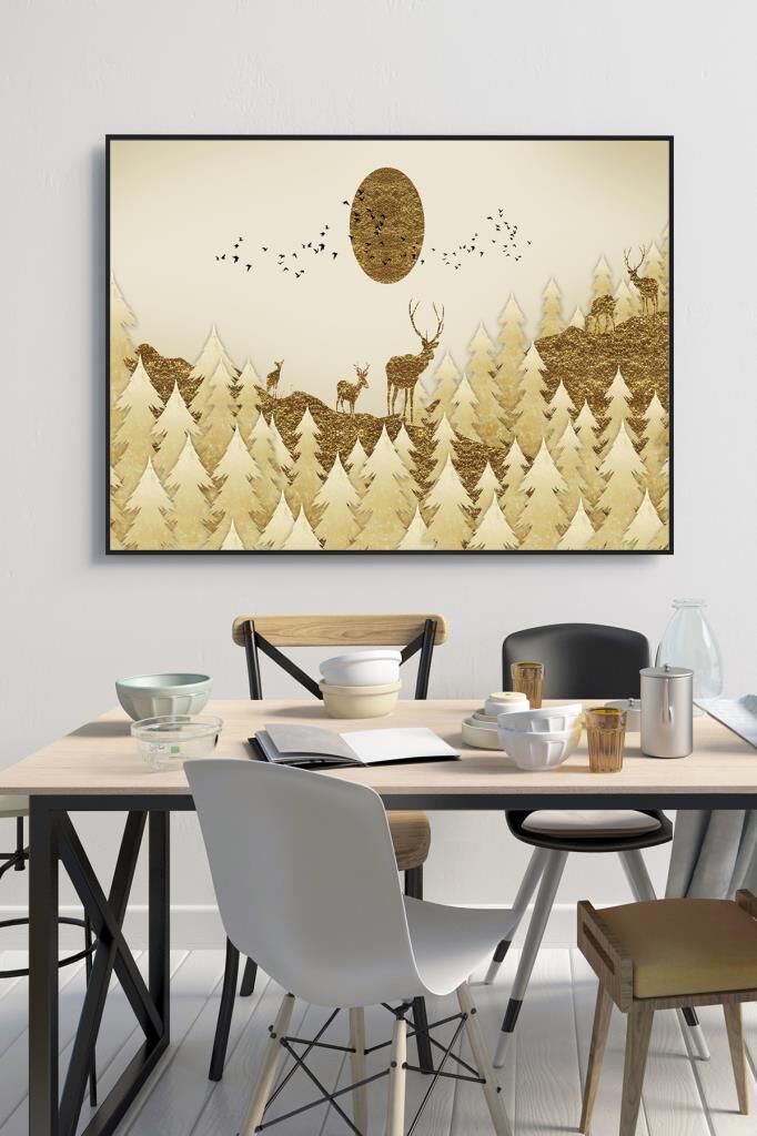 50 x 60 cm Model 160 Desenli Cam Tablo 4mm Temperli Camdır