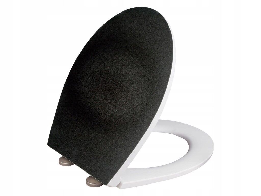 Wenko klozet kapağı, beyaz-siyah, Duroplast