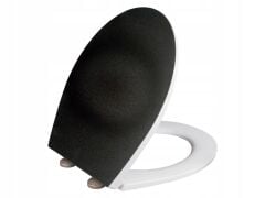 Wenko klozet kapağı, beyaz-siyah, Duroplast