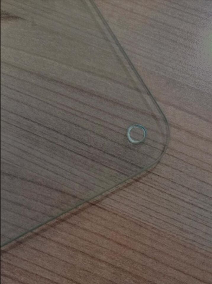 Saydam Oval Köşeli Cam Kesme Tahtası 22,5 x 15,5