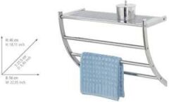 WENKO  Duvar Askısı, Havlu Askısı Ve Rafı, Çelik, 56 X 46 X 21,5 Cm, Krom…