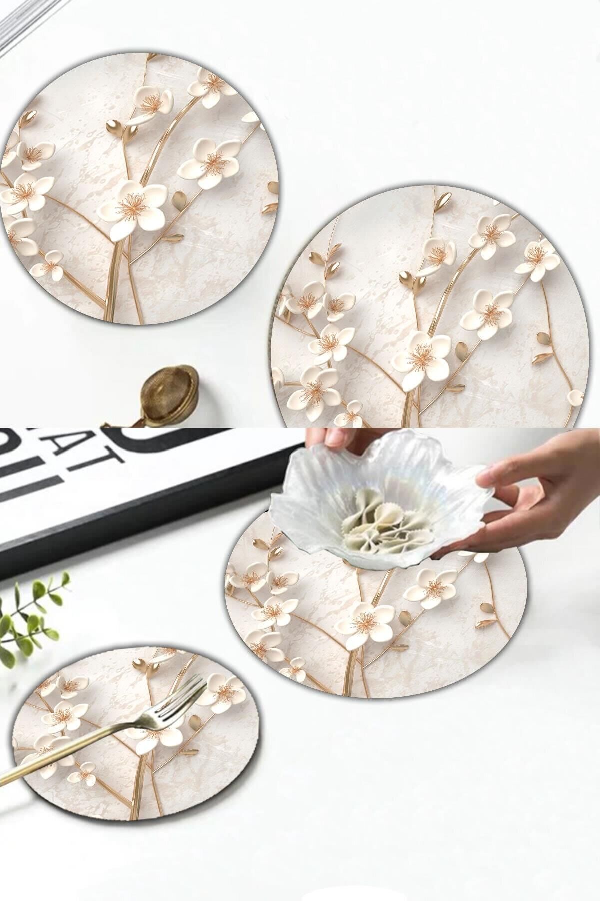 2'li Çap 32 & Çap 20 cm Yapay Güller