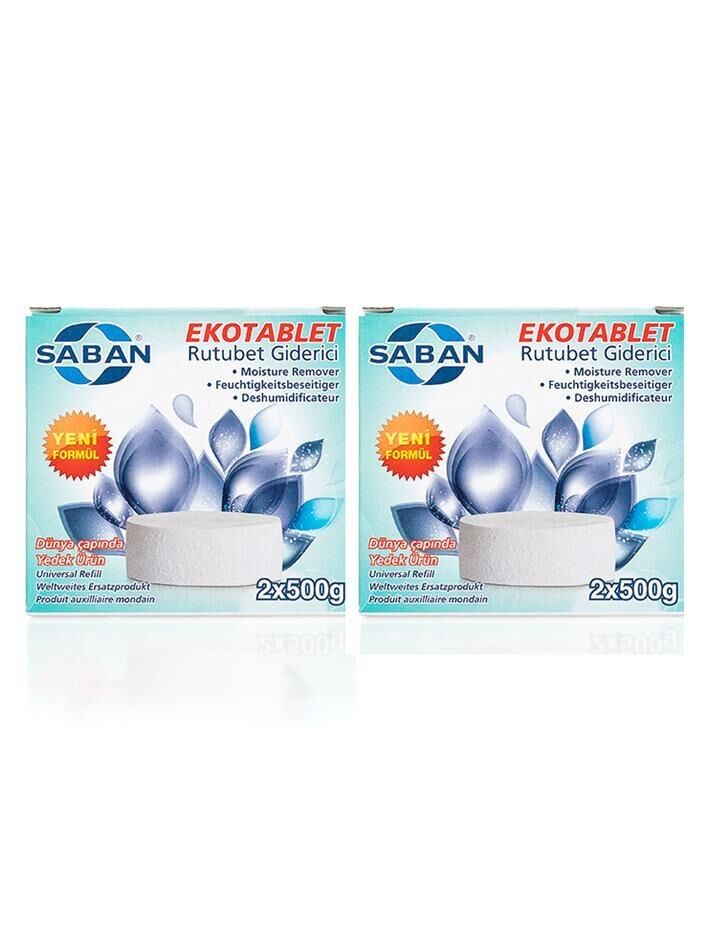 2 Adet 2x500 gr Nem Alıcı Rutubet Ve Küf Önleyici Yedek Tablet Portakal