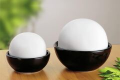 Hava nemlendirici, 2'li set, seramik, 12 x 10 x 12 cm, Beyaz