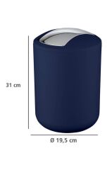 Çöp kovası Lacivert 6.4 lt ( Brasil Model )